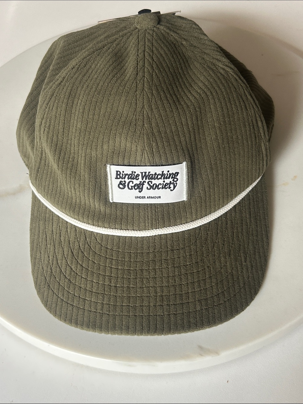Under Armour Birdie Watching & Golf Society Corduroy Snapback Olive Green